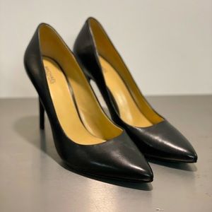 Michael Kors Black Leather Stilettos